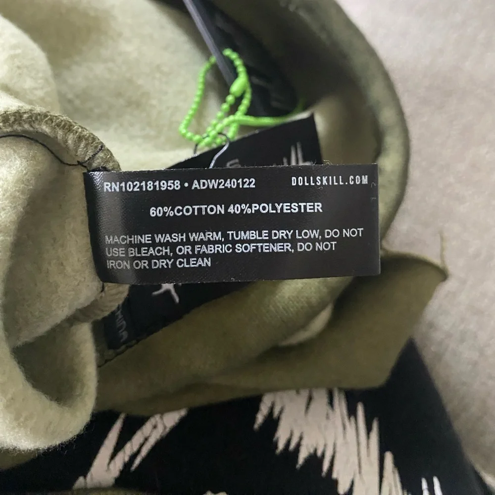 Darker Wavs DollsKill | NWT’s Cyber Y2K drawstring mini lowrise sweat skirt - Picture 9 of 9